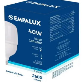 LAMPARA LED EMPALUX BIVOLT 40W 6500K  