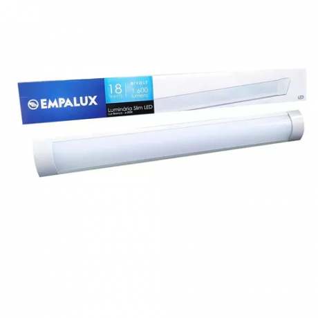 LUMINARIA SLIM LED EMPALUX BIVOLT 18W 6000K  