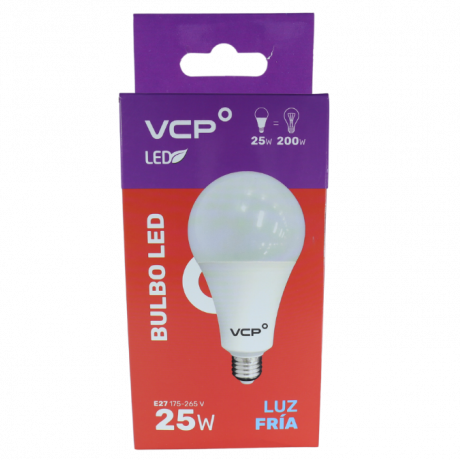 LAMPARA LED BULBO 25W E27 6500K          